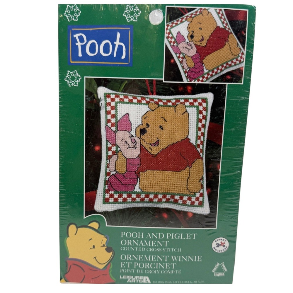 Leisure Arts Disney Winnie the Pooh Piglet Ornament Cross Stitch Kit 113347